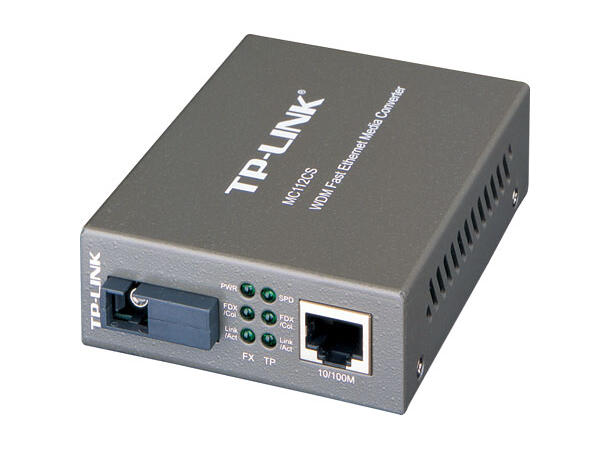 TP-Link Media Converter MC112CS 10/100 Singlemode|SC Simplex|BiDi|tx1310|rx1550